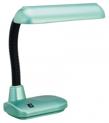 Poddy Fluorescent Desk Lamp in Green Brilliant Lighting