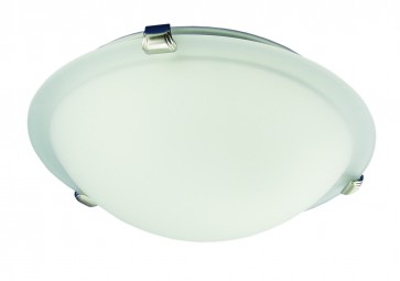 Small Flush Mount with Frosted Glass Domus Lighting