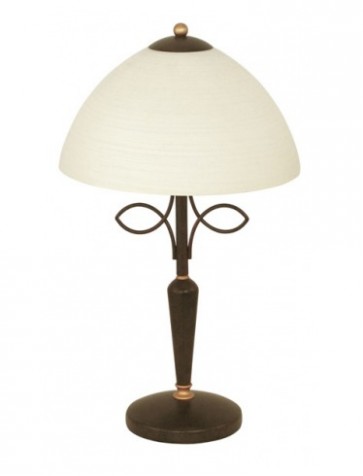 Beluga 1 Light Table Lamp in Brown Antique Eglo Lighting