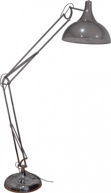 Evo Oversized Floor Lamp in Chrome Oriel