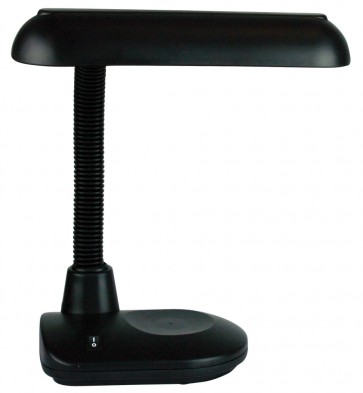 Loco 11W Fluro Desk Lamp in Black Oriel Lighting