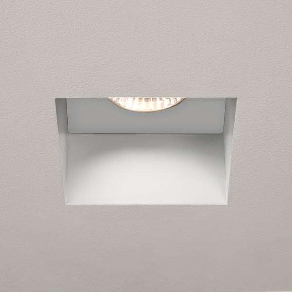 led recessed lighting with square plaster rings