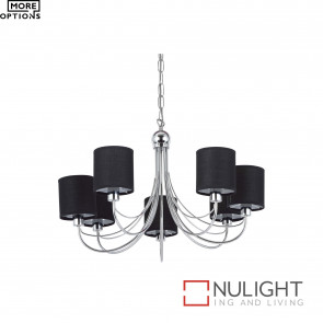 Figaro Light Pendant Chrome With Shade BRI