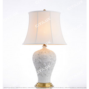 Chinese Style Chinese Dragon Pattern Ceramic Table Lamp Citilux