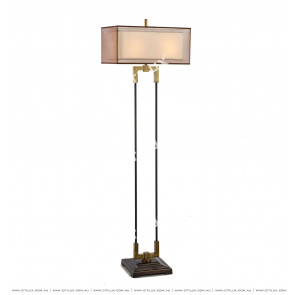 New Chinese Gauze Cover Copper Floor Lamp Citilux