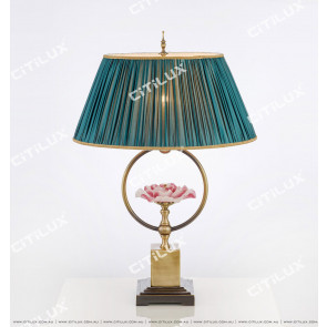 Chinese Style Copper Glazed Zen Table Lamp Citilux