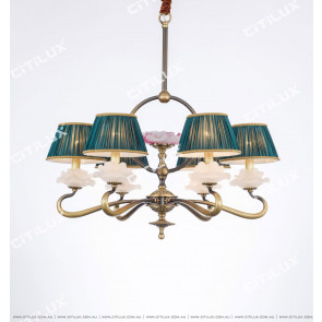 Chinese Style Copper Chandelier Zen Chandelier Small Citilux