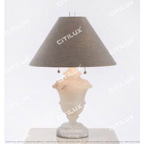 Vintage White Marble Table Lamp Citilux