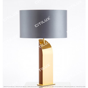 Orange Pedestal Simple Table Lamp Citilux