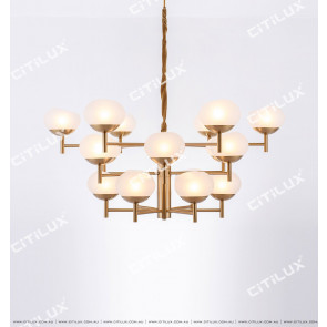 Small American Simple Modern Glass Three-Story Large Chandelier Citilux