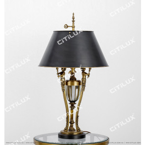 American Copper Crystal Cup Table Lamp Citilux