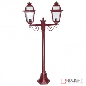 Gt 275 Avignon Twin Head Short Post Light Burgundy Finish B22 DOM