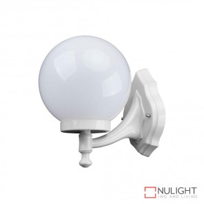 Gt 502 Siena 20Cm Sphere Wall Bracket White Finish E27 DOM