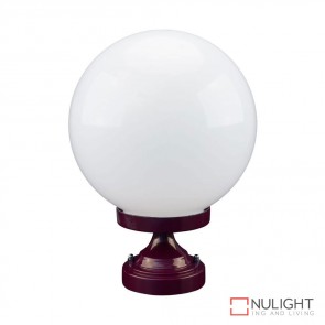 Gt 531 Siena 25Cm Sphere Ctc Pillar Mount Burgundy Finish E27 DOM