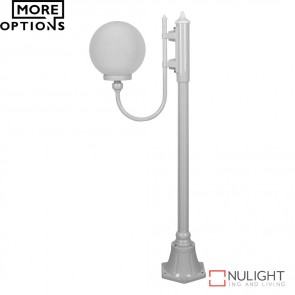 Gt 606 Lisbon 25Cm Sphere Curved Arm Short Post Light E27 DOM