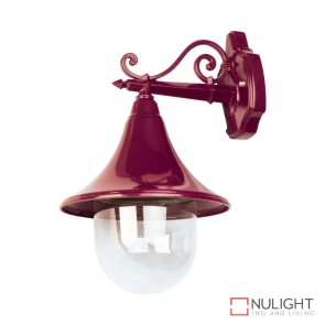 Gt 654 Monaco Hanging Wall Light Burgundy Finish E27 DOM