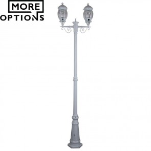 Gt 680 Vienna Twin Head Tall Post Light B22 DOM