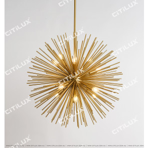 American Metal Fireworks Ball Chandelier Citilux