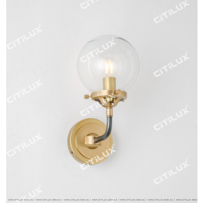 Simple Copper Molecular Structure Modern Wall Lamp Citilux