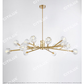 Simple Crystal Ball Chandelier Citilux