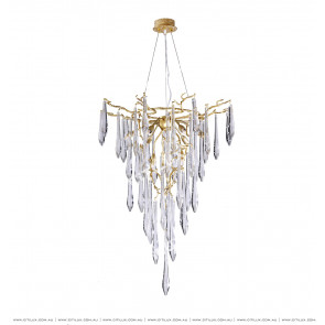 Hollow Small Chandelier With Copper Branches Citilux