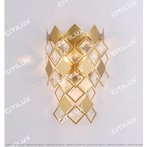 Diamond Stainless Steel Crystal Wall Lamp Citilux