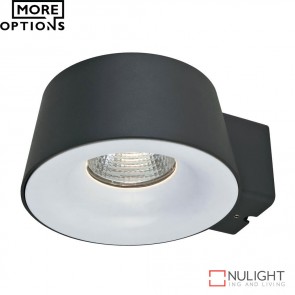 Cup 240V 10W Led Wall Light Dark Grey Finish Led DOM