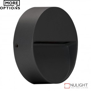 Zeke Mini Rd Round 3W Led Steplight Dark Grey Finish Led DOM