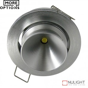 Power Puk 02 Round 700Ma 9W Led Cabinet Light Silver Frame Led DOM