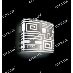 Modern Chinese Square Ceiling Lamp Chrome Citilux