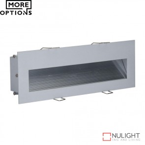 Slide 3 Recessed 3W Led Steplight Silver Finish Led DOM