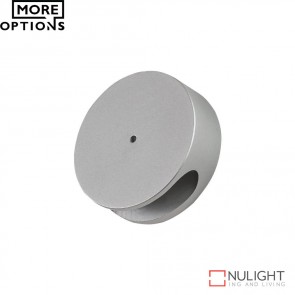 Allure Round Semi Recessed 1W Led Steplight Aluminium Finish Led DOM