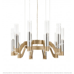 Simple Modern Semi-Plated Glass Chandelier Citilux