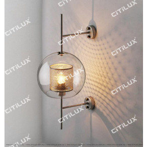 Round Glass Mesh Wall Lamp Citilux