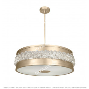 Jane'S Copper-Pull Crystal Stone Ceiling Lamp Citilux
