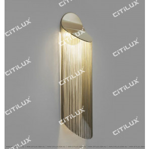 Mirrored Zirconium Gold Tassel Beautiful Wall Lamp Citilux
