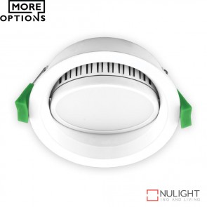 Deco Tilt Round 13W Dimmable Led Tilt Downlight White Frame Led DOM