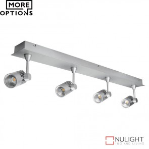 Jet 4B Quad Led Bar Spotlight Silver Finish Led DOM