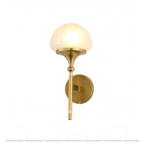American Copper Mushroom Cover Single Head Wall Lamp Citilux