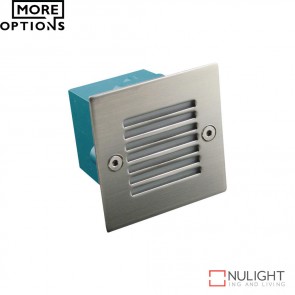 Led 833 Mini Square 240V 0.8W Recessed Led Steplight Stainless Steel Grille Led DOM