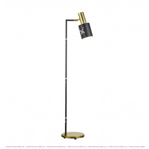 American Black + Gold Floor Lamp Citilux