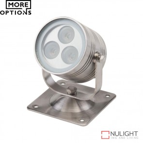 Fluid Spot 20 1224V 3W Led Spotlight Stainless Steel Finish Led DOM