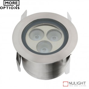 Shine Narrow Beam 1224V 3W Led Inground Light Stainless Steel Finish Led DOM