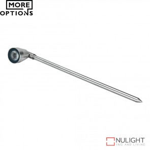 Emit Wide Beam 1224V 1W Led Garden Spike Light Stainless Steel Finish Led DOM