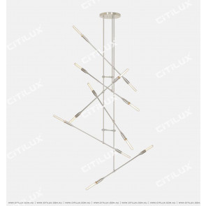 Pre-Sold Minimalist Metal Staggered Chandelier Citilux