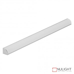 Q Line Mini Surface Mounted Led Profile Natural Clear Anodised Finish Opal Diffuser DOM