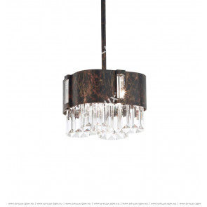Rust Spotted Crystal Small Chandelier Citilux