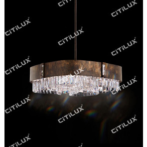 Rust Spotted Crystal Chandelier Citilux