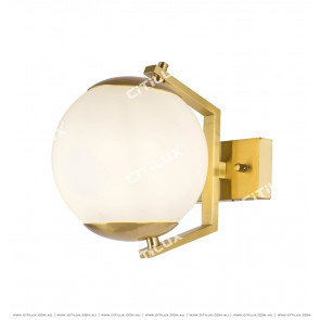 Copper White Ball Single Head Wall Lamp Citilux
