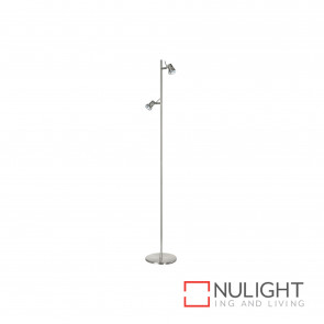 Elite 2 Light Floor Lamp - Brushed Chrome BRI